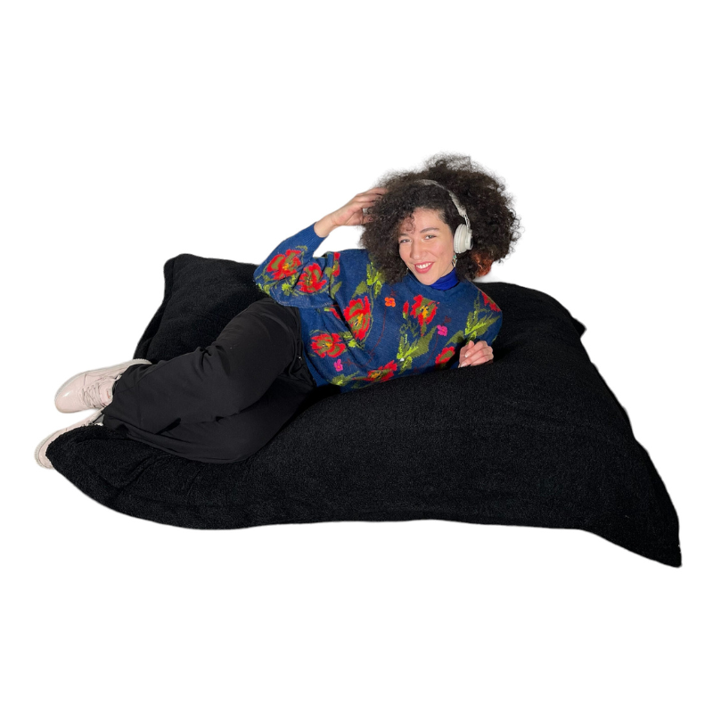 Pouf Bouclette déhoussable - 140x180 cm