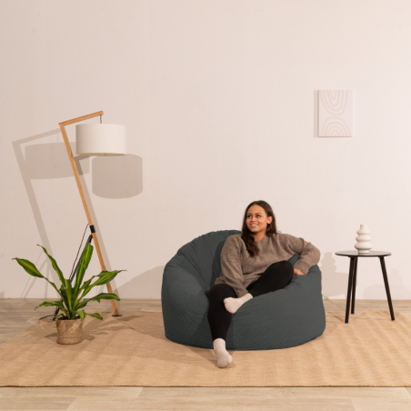 Pouf Velours Côtelé épais 100cm