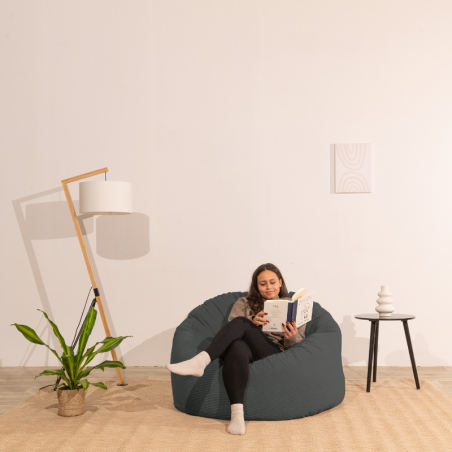 Pouf Velours Côtelé épais 100cm