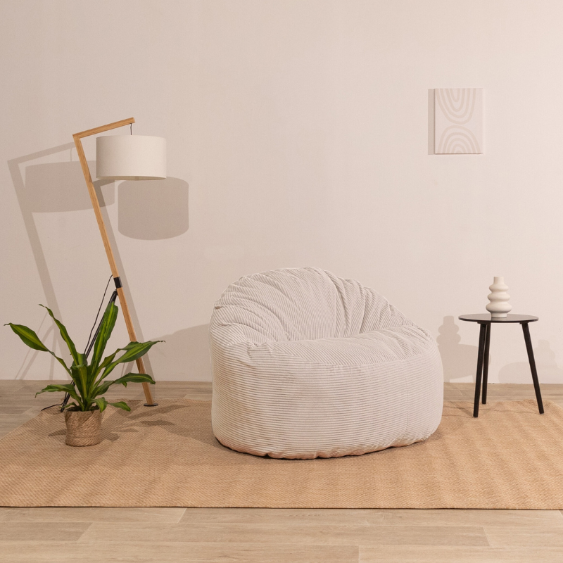Pouf Velours Côtelé épais 100cm