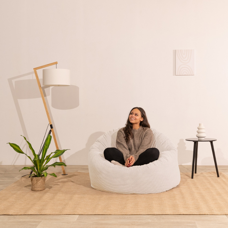 Pouf Velours Côtelé épais 100cm