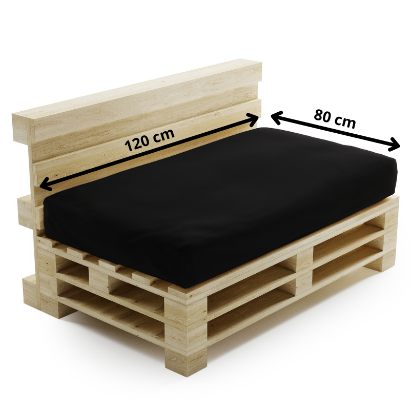 Coussin Palette Déhoussable Imperméable Assise 120x80 cm