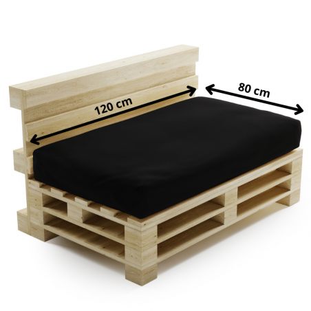 Coussin Palette Déhoussable Imperméable Assise 120x80 cm