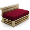 Coussin Palette Déhoussable Imperméable Assise 120x80 cm