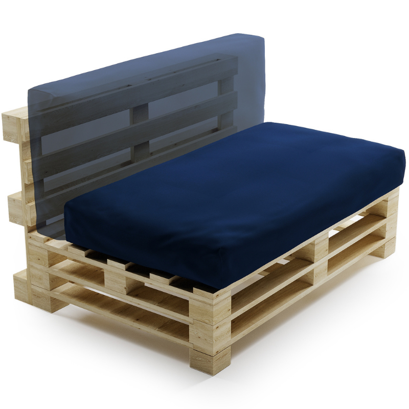 Coussin palette déhoussable imperméable 120x60 cm