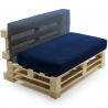 Coussin palette déhoussable imperméable 120x60 cm