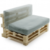 Coussin palette déhoussable imperméable 120x60 cm