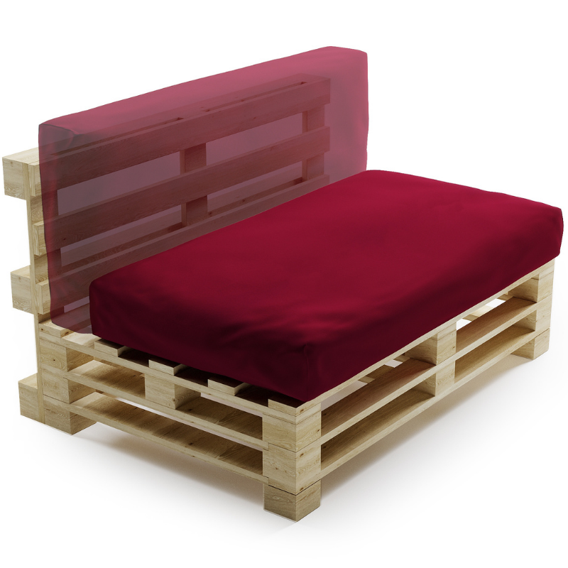Coussin palette déhoussable imperméable 120x60 cm