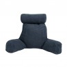 Coussin de lecture déhoussable Velours Côtelé Bleu
