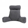 Coussin de lecture déhoussable Velours Côtelé Gris
