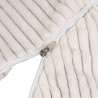 Coussin de lecture déhoussable Velours Côtelé Blanc cassé