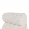 Coussin de lecture déhoussable Velours Côtelé Blanc cassé