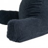 Coussin de lecture déhoussable Velours Côtelé Bleu