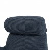 Coussin de lecture déhoussable Velours Côtelé Bleu
