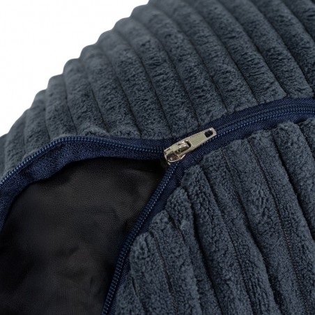 Coussin de lecture déhoussable Velours Côtelé Bleu