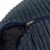 Coussin de lecture déhoussable Velours Côtelé Bleu