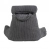 Coussin de lecture déhoussable Velours Côtelé Gris