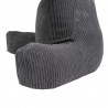 Coussin de lecture déhoussable Velours Côtelé Gris