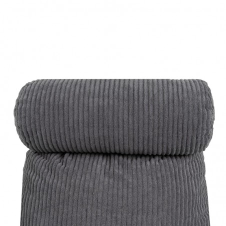 Coussin de lecture déhoussable Velours Côtelé Gris