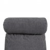 Coussin de lecture déhoussable Velours Côtelé Gris