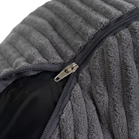 Coussin de lecture déhoussable Velours Côtelé Gris