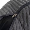 Coussin de lecture déhoussable Velours Côtelé Gris