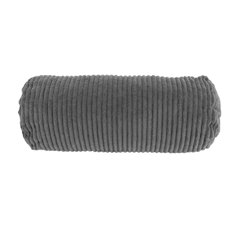 Coussin de lecture déhoussable Velours Côtelé Gris