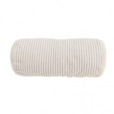 Coussin de lecture déhoussable Velours Côtelé Blanc cassé