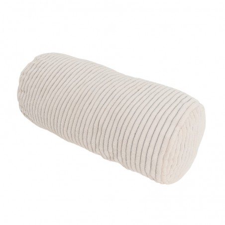 Coussin de lecture déhoussable Velours Côtelé Blanc cassé