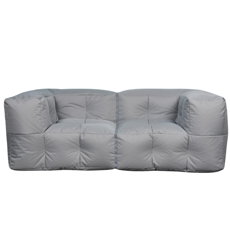 Canapé modulable extérieur gris clair
