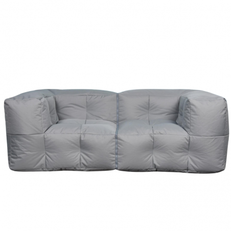 Canapé modulable extérieur gris clair