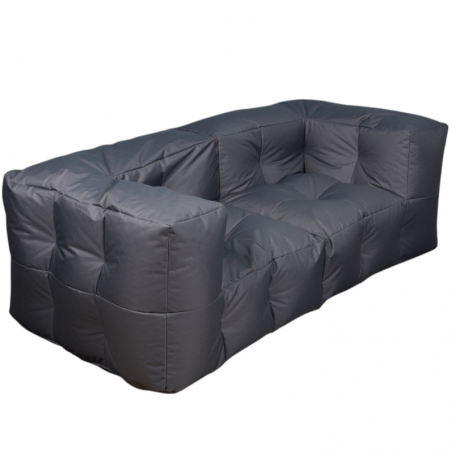 Canapé modulable extérieur gris foncé