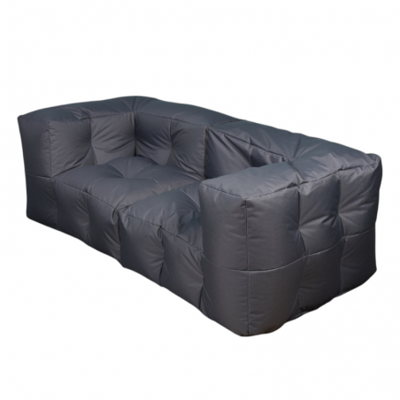 Canapé modulable extérieur gris foncé