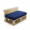 Housse Coussin Palette Déhoussable  Assise 120 x 80 cm
