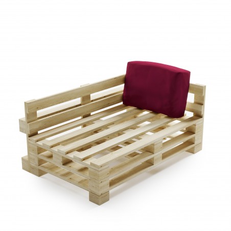 Housse Coussin Palette Déhoussable Angle 60 x 40 cm