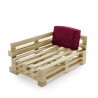 Housse Coussin Palette Déhoussable Angle 60 x 40 cm