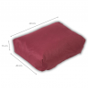 Housse Coussin Palette Déhoussable Angle 60 x 40 cm