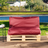 Housse Coussin Palette Déhoussable 120 x 60 cm
