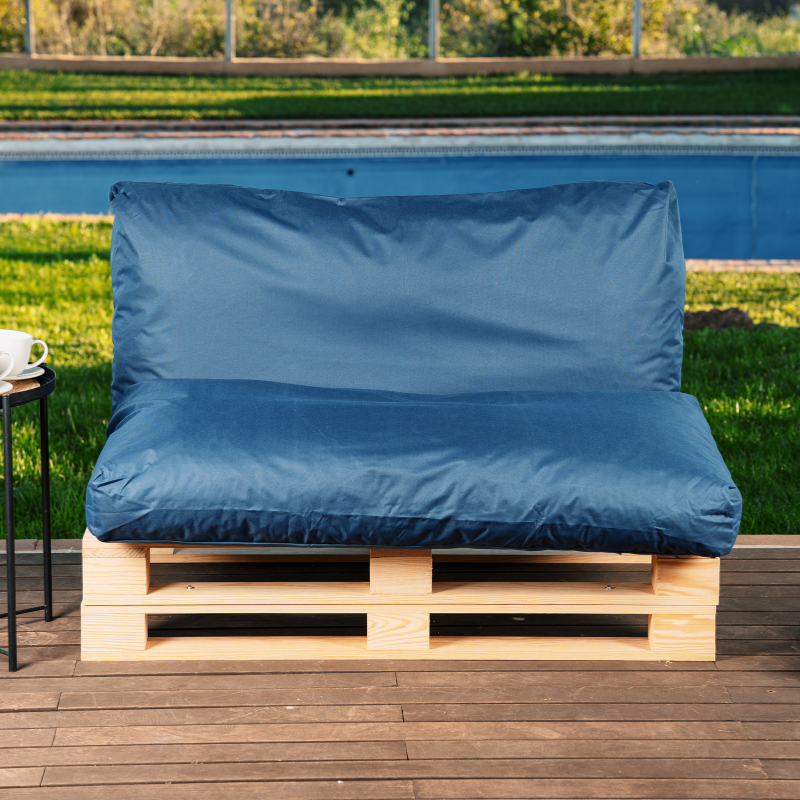 Housse Coussin Palette Déhoussable 120 x 60 cm