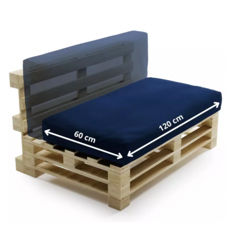 Housse Coussin Palette Déhoussable 120 x 60 cm
