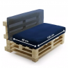 Housse Coussin Palette Déhoussable 120 x 60 cm