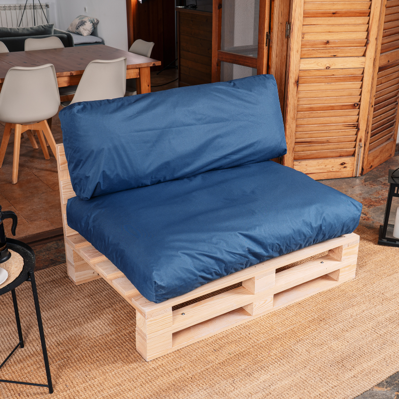 Coussins palette déhoussable imperméable Lot
