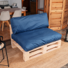 Coussins palette déhoussable imperméable Lot