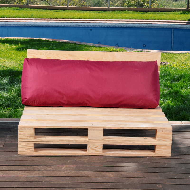 Coussin Palette déhoussable imperméable Dossier 120x40 cm