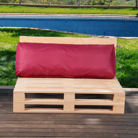 Coussin Palette déhoussable imperméable Dossier 120x40 cm