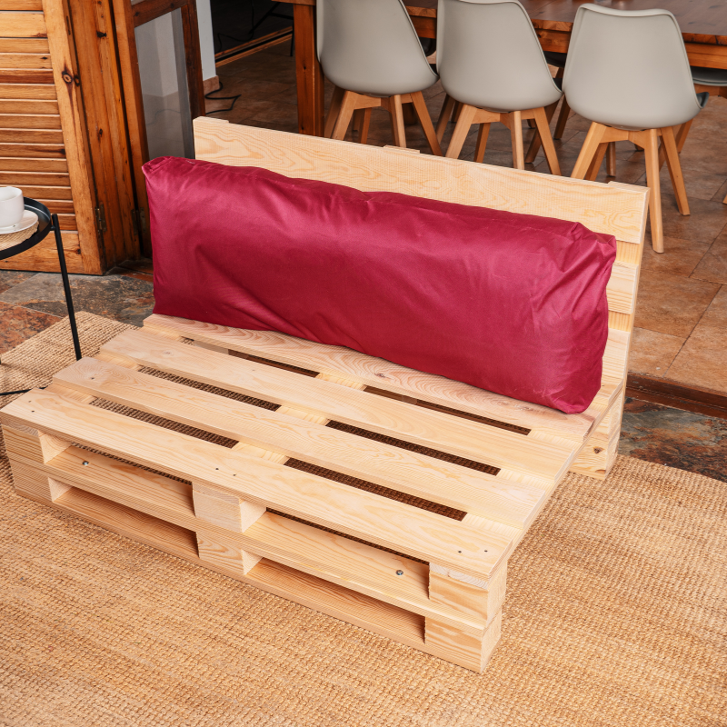 Coussin Palette déhoussable imperméable Dossier 120x40 cm