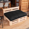 Coussin Palette Déhoussable Imperméable Assise 120x80 cm