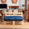Coussin Palette Déhoussable Imperméable Assise 120x80 cm