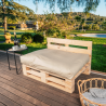 Coussin Palette Déhoussable Imperméable Assise 120x80 cm
