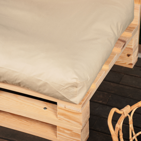 Coussin Palette Déhoussable Imperméable Assise 120x80 cm